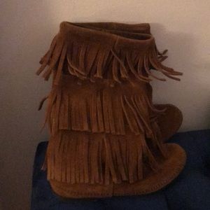 Minnetonka Fringe Boots